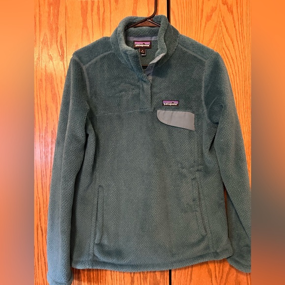 Patagonia  Green Snap-T Fleece Pullover-Ladies Size Medium - Picture 1 of 5